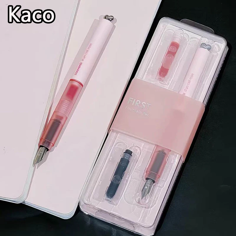 

KACO Heartfelt EF Calligraphy Fountain Pen,Premium Fine Pack Tip Design With Replaceable Ink,Smooth Writing For Students&Writers