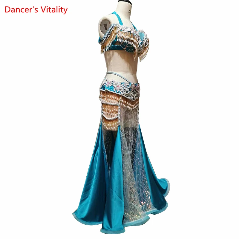 Belly Dance Performance Dress for Women Oriental Dance Competition Suit Customized Adult Child Dance Stage Professional Clothing