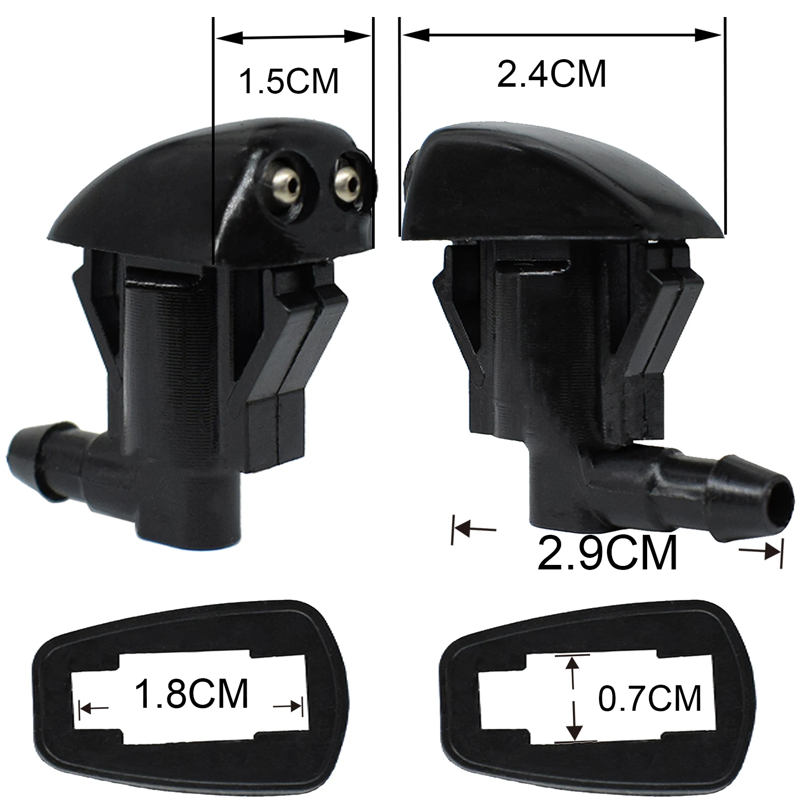 Xukey 2Pcs/set Front Windshield Washer Jet Nozzles For Toyota Avensis Verso XM20 Highlander XU20 Prius XW20 2003 2004 2005 2006
