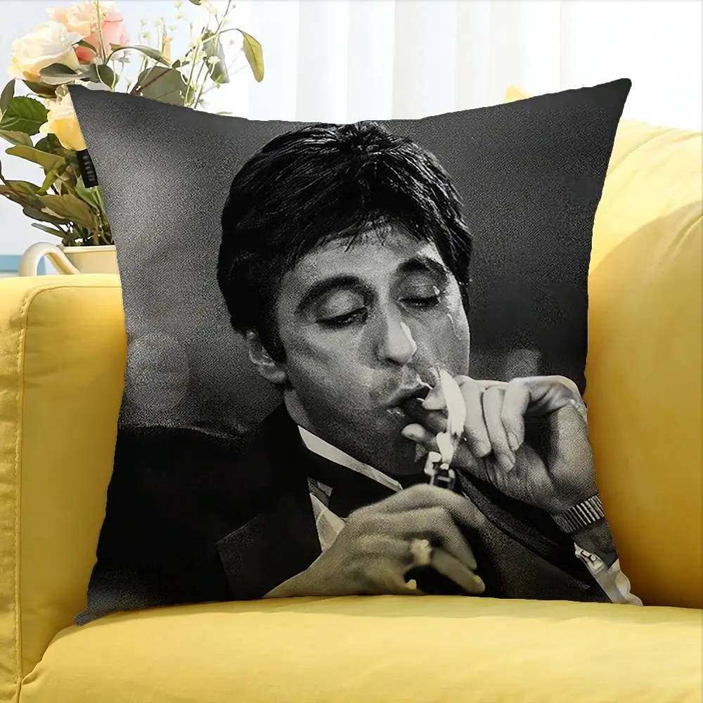 The W-World Is Yours S-Scarfaces   Various Sizes Square Pillow Case For Car Home Bedchamber Decor