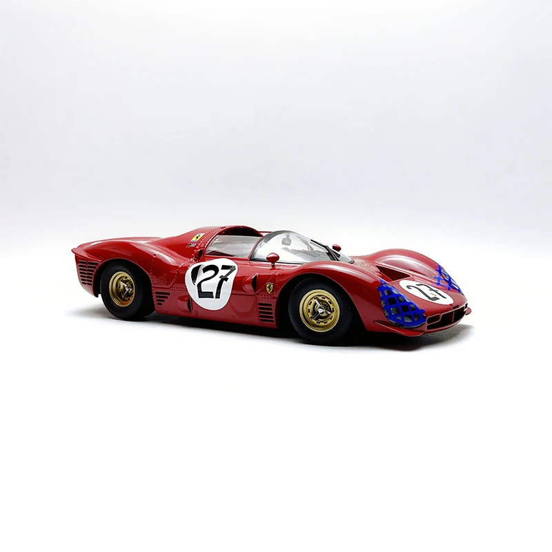 

Diecast Original 1:18 Scale 330 P3 27# Simulation Alloy Car Model Static Display Collectible Toy Gift Souvenir Decoration
