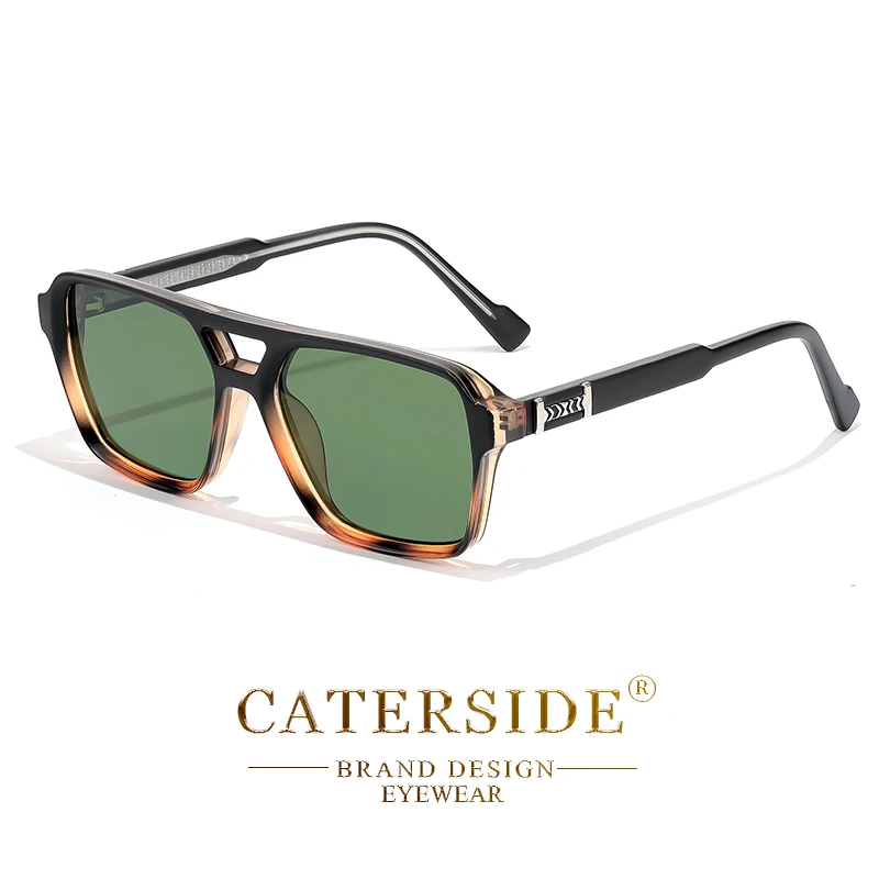 CATERSIDE Mode Punk Sonnenbrille Männer Quadratischen Rahmen Flache Top Doppel Brücke Hohe Qualität Sonnenbrille Frauen Party Festival Geschenke – Detail 14