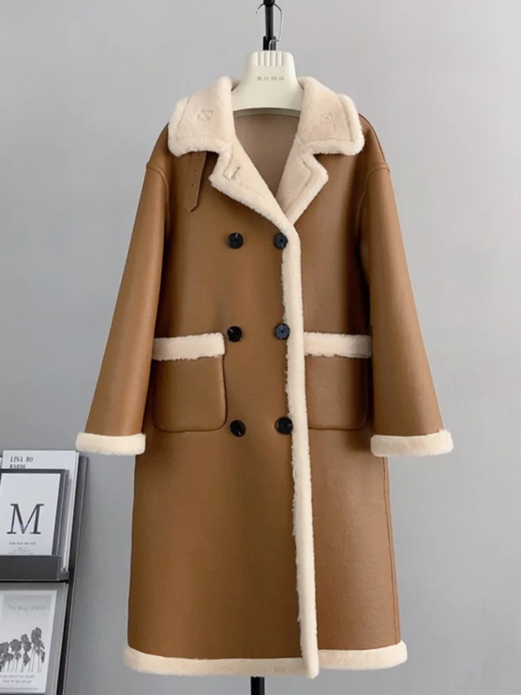 BZVW Double Versatile Wool Overcoat Women's Clothing 2023 Autumn Winter New Fashion Designer Long Jacket Female Trend 25X2453