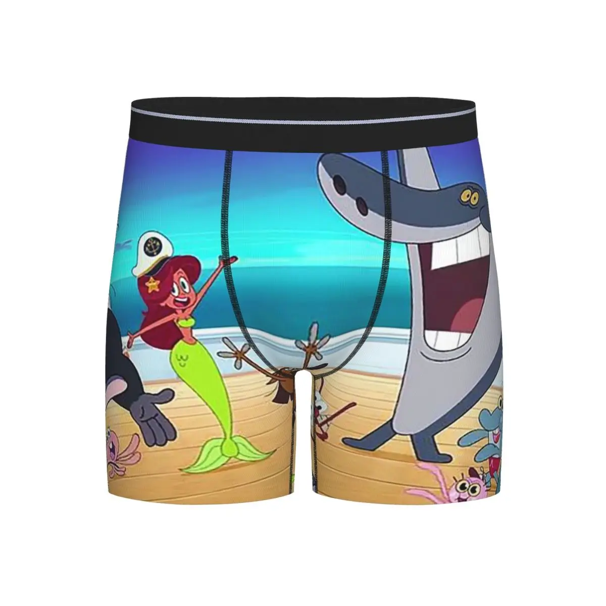 

Long Boxer Underpants Shorts Zig & Sharko Cartoons Kid Panties Men Soft Underwear for Homme Man Boyfriend Gift