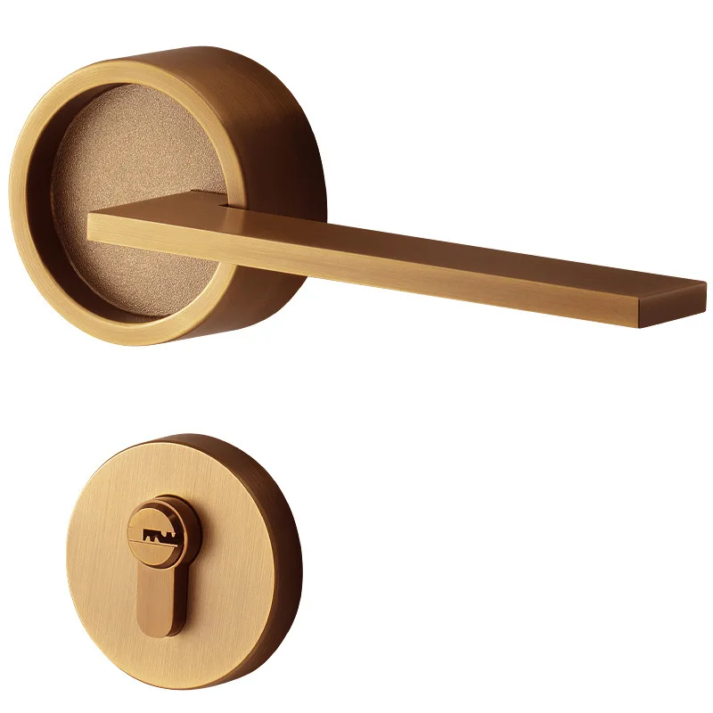 

Набор круглых дверных замков в американском стиле, ретро, дверная ручка для спальни, замок для интерьера, защита от кражи, бесшумный защитный дверной замок для комнаты, безопасность