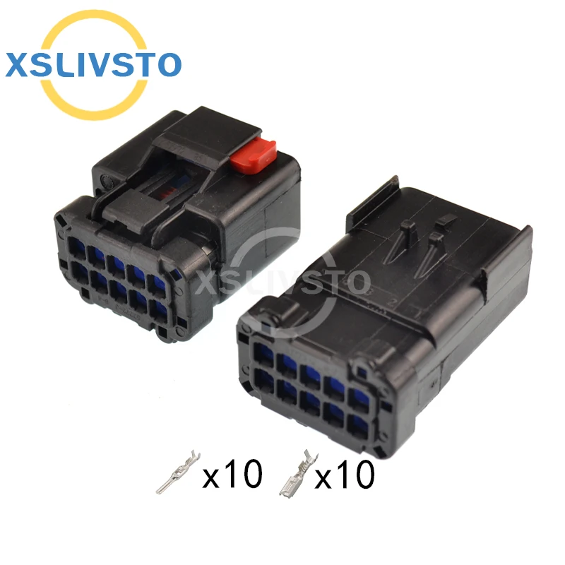 

10 Pin 2.8mm female auto waterproof wiring harness plug connector 54201009 54201016 For ford Cummins