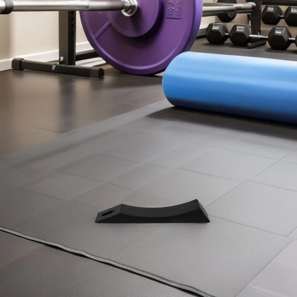 

2pcs Barbell Silicone Mat Deadlift Jack Alternative Unload Weight Plates Home Gym Workout Pad Black Red