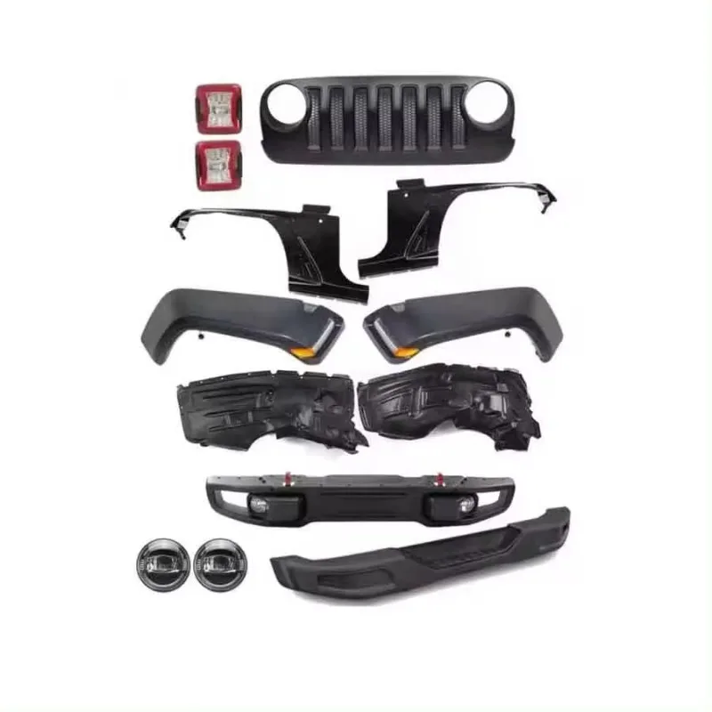 

JL Style Auto Parts for Jeep Wrangler JK 07+ Body Kits Grille Headlight Taillight Fender Flares