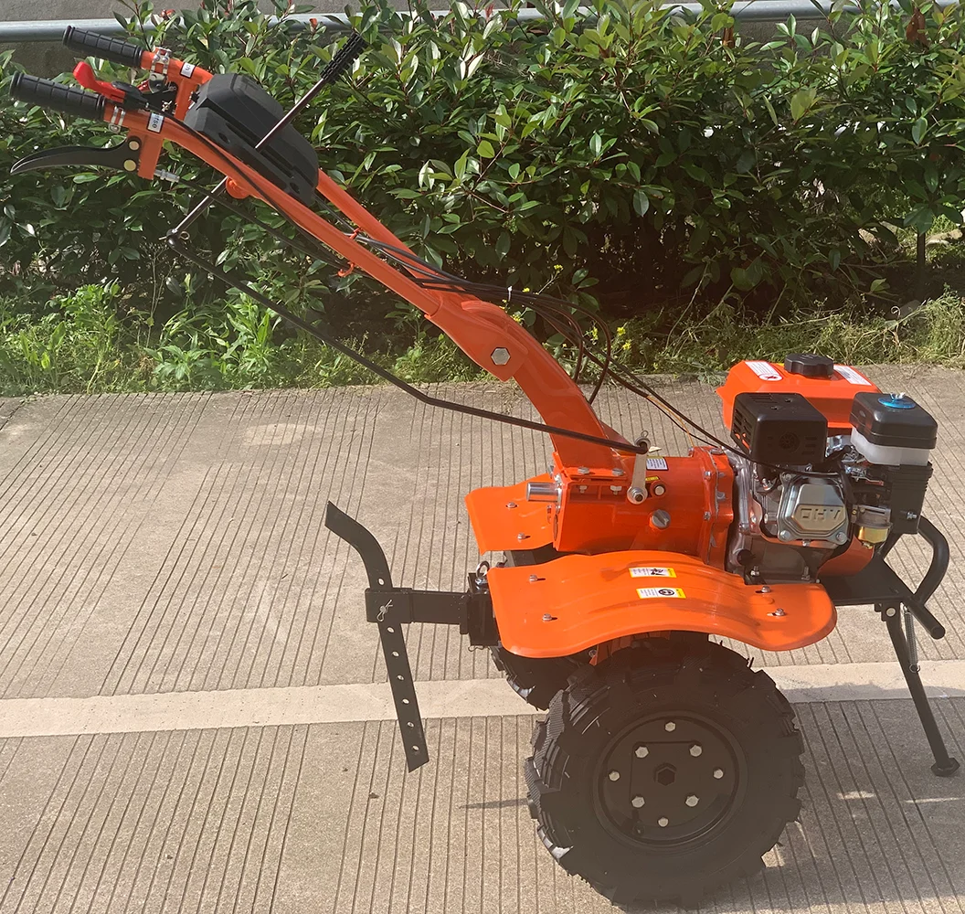 JC-7HP 170F Gasolina Multifuncional Micro Tiller, Leme rotativo, afrouxamento, aração, amaragem, capina, cultivador, China