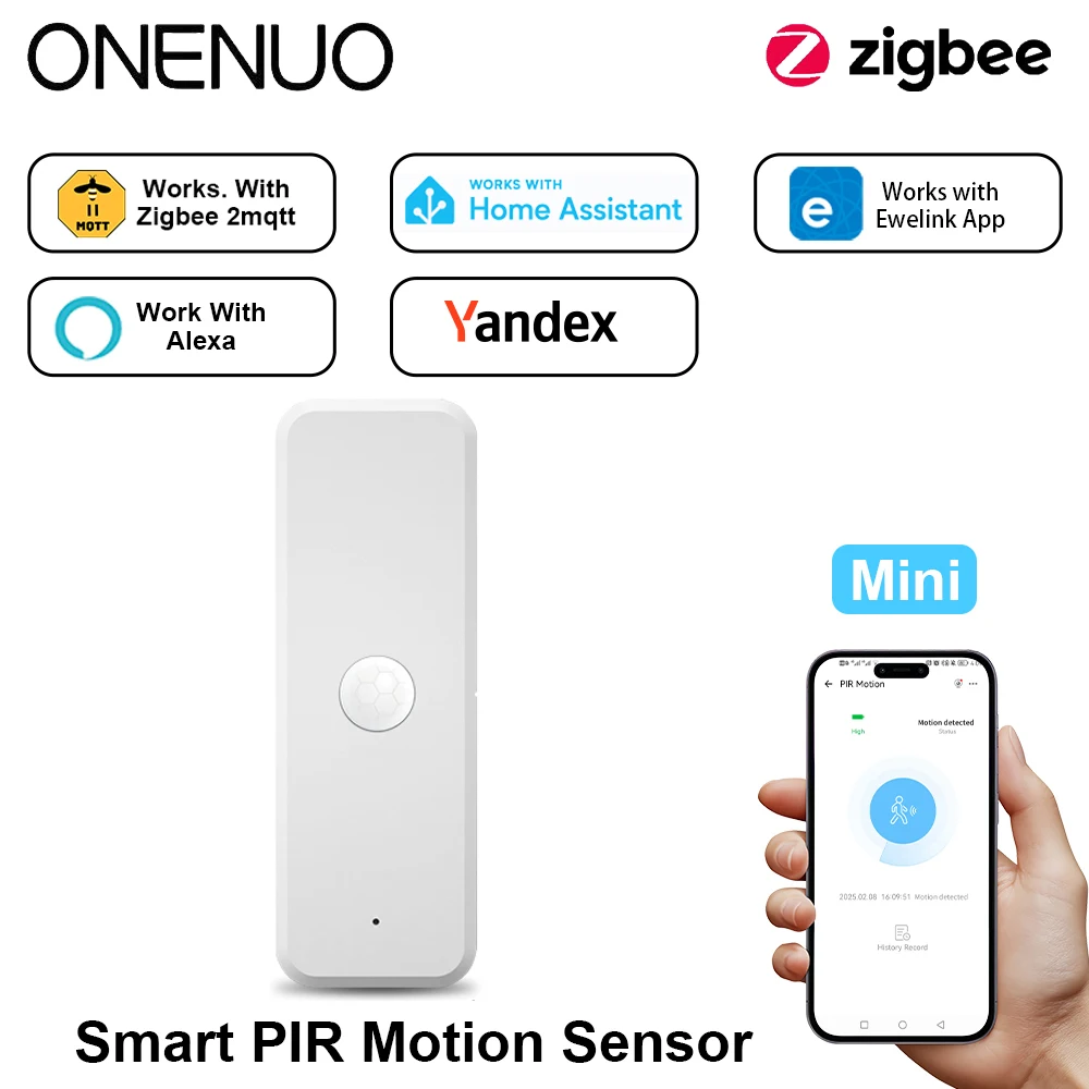 eWellink Zigbee 3.0 Pir Sensor Smart Pir Bewegungssensor Bewegungsmelder für den menschlichen Körper Infrarot-Detektor funktioniert mit Alexa Google Home