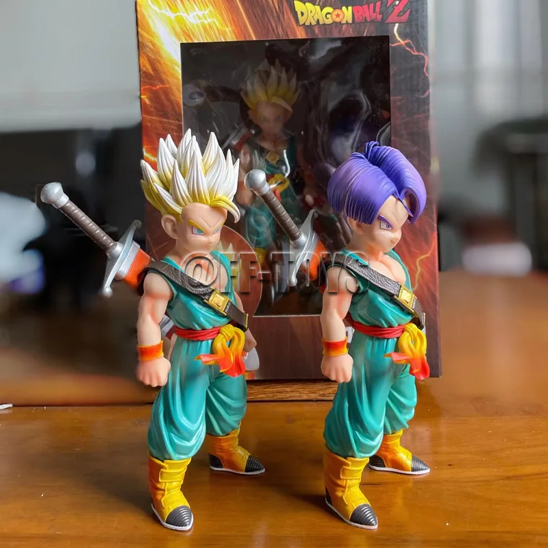 18CM Anime Dragon Ball Z Kid Trunks Figure Super Saiyan Gotenks PVC Action Figures Collection Model Toys for Children Gifts