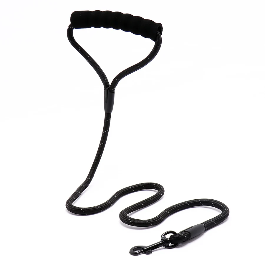 Dog Leash Cord Nylon Pooch Traction Rope Breast Strap Reflective for Night Walking Pulling Pet Lead for Park Running Game Gears