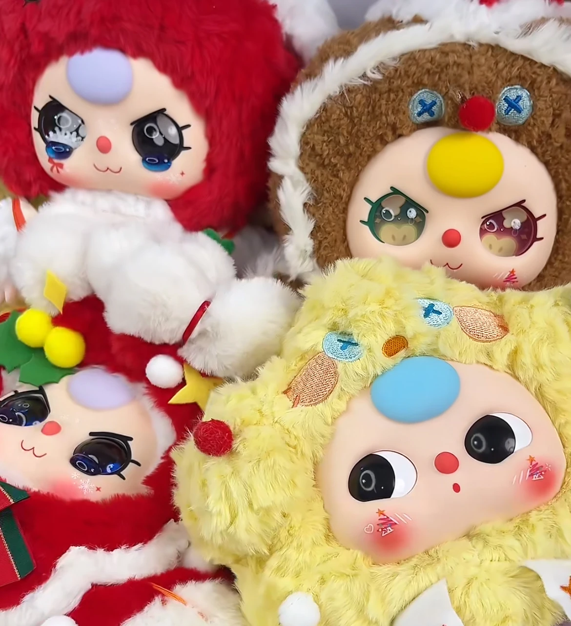

Baby Three 400% Рождество, ограниченный стиль, слепая коробка, виниловая кукла, кавайная кукла, персонаж, коллекция Big Baby, милая загадочная коробка, подарок