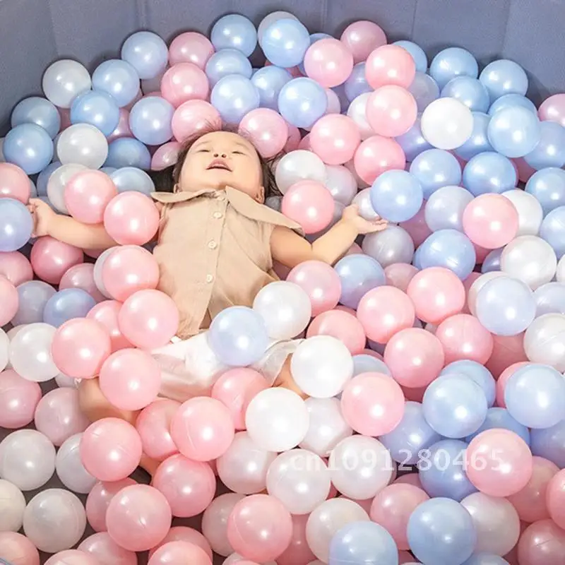 Fausses balles écologiques colorées pour enfants, 50/100 pièces, boule en plastique souple pour piscine d'eau, jouets d'extérieur pour enfants et bébés