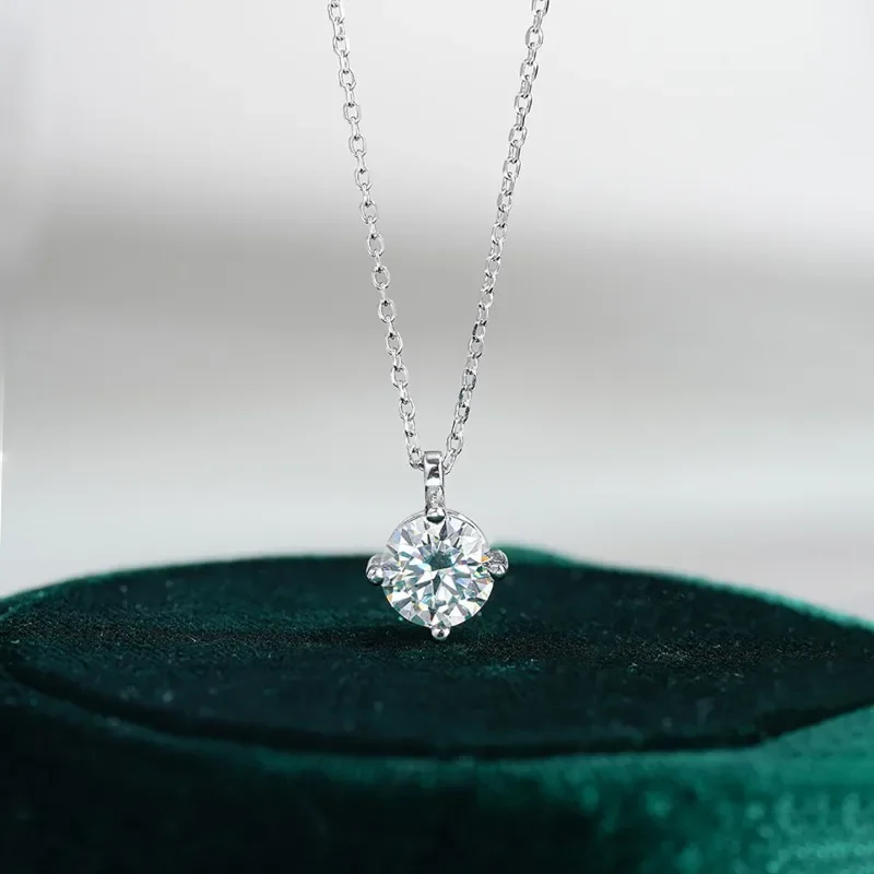 

KNB 1-3ct Real Moissanite Diamond Necklace for Woman Wedding Daily Wear Party Original 925 Sterling Silver Luxury Fine Jewelry