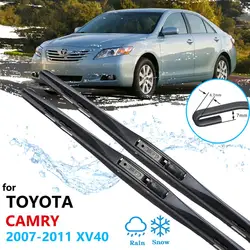 Car Wiper Blades for Toyota Camry XV40 40 2007 2008 2009 2010 2011 Front Windscreen Windshield Car Accessories Brushes Washer