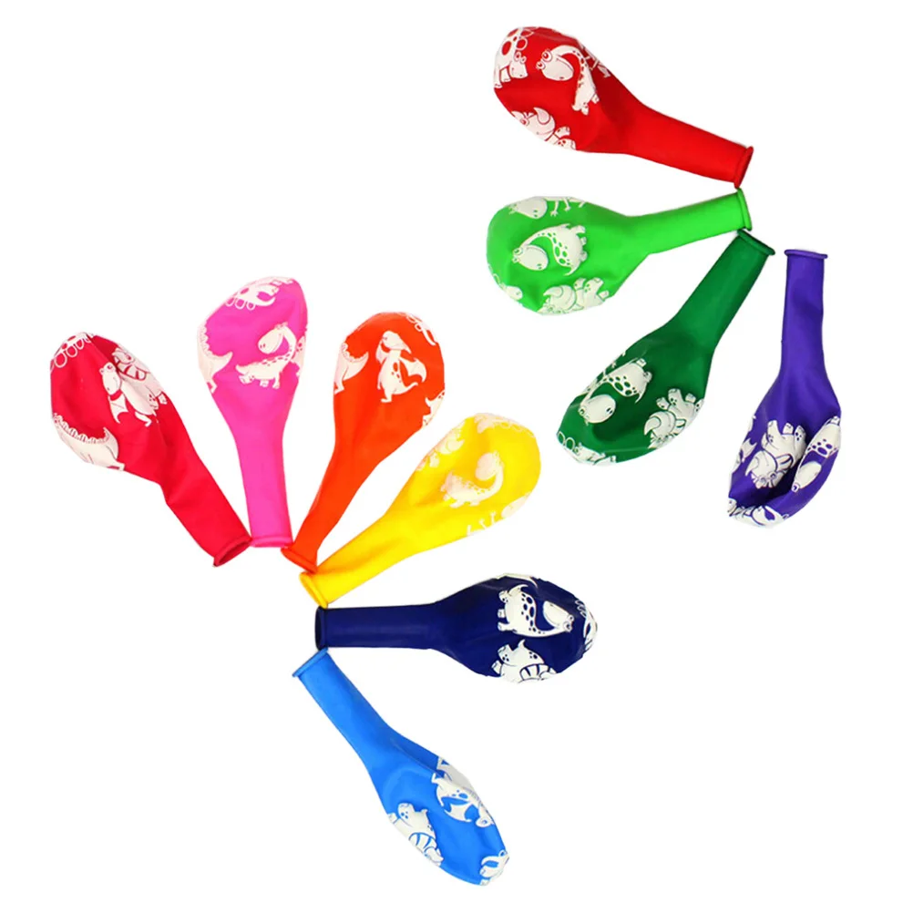 

100 Pcs Dinosaur Balloon Balloons Party Rubber Latex Emulsion Wedding Birthday