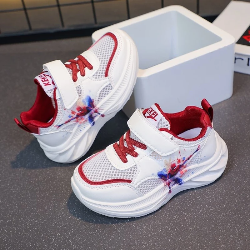 

Disney Spiderman Spring Kid Sneakers Mesh Breathable Children Sports Shoes Anti Slip Lightweight Boys Girls Casual Running Shoes