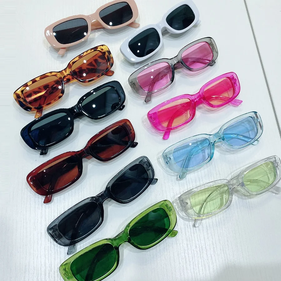 Small Rectangle Sunglasses For Women Men Oval Vintage Brand Designer Women's Square Sun Glasses Female Eyewear Anti-glare UV400