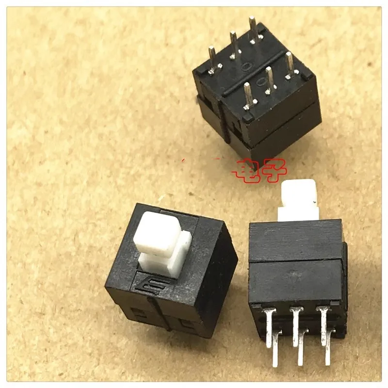 Self locking switch 8.5 * 8.5 double row 6-pin TL2201EEYA Mixer buttons