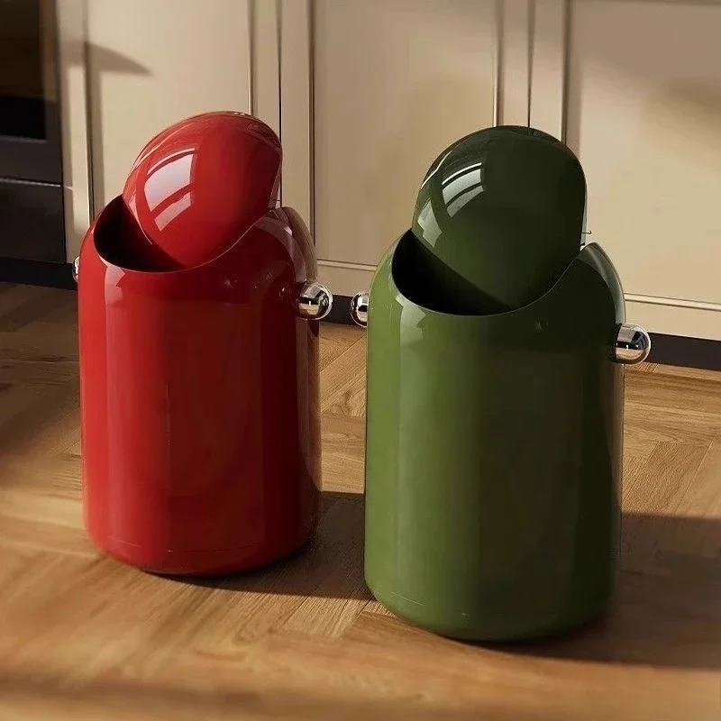 

Shake cover living room trash can bedroom household kitchen toilet bathroom flip cover office high value