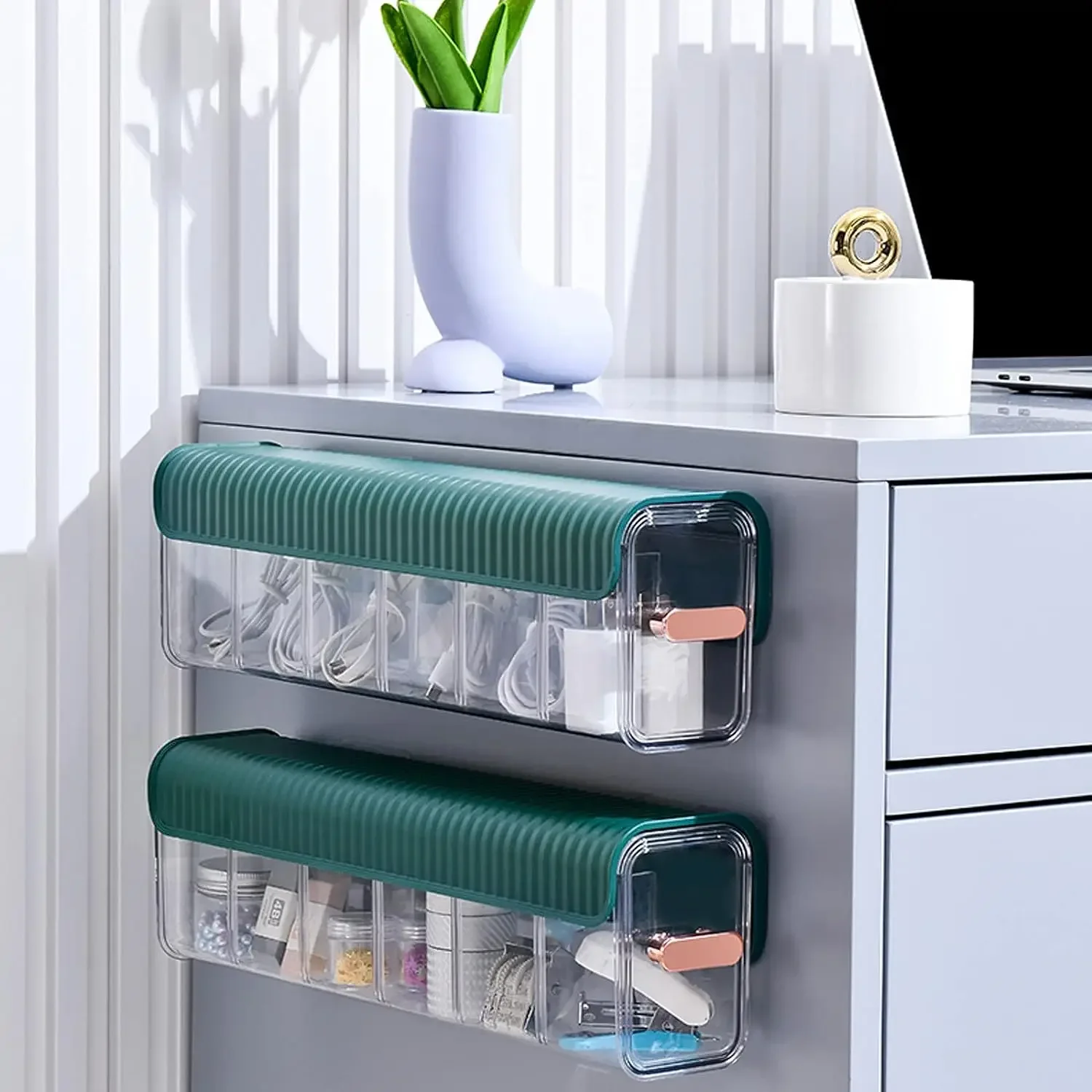 Wall Hanging Transparent Underwear Socks Storage Box Pull-out Drawer Box Closet Sorting Organizer Bedroom Storage Organizer