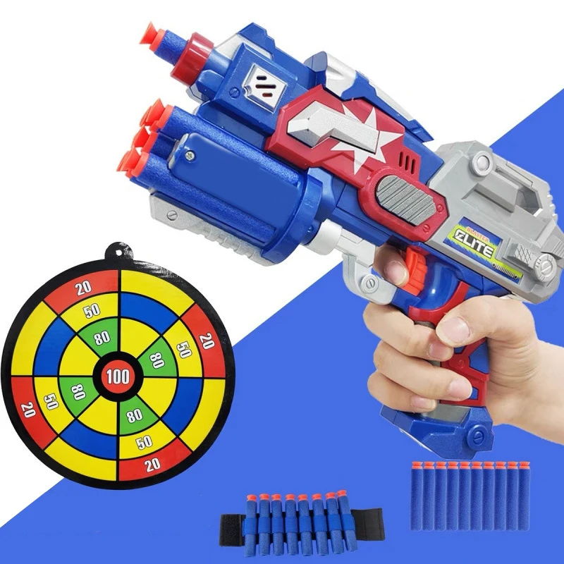 

Fandao Children's Soft Bullet Gun Sponge Bullet Competitive Safety Shooting Toy Gun 3-6 Years Old Boy For Holiday Birthday Gifts