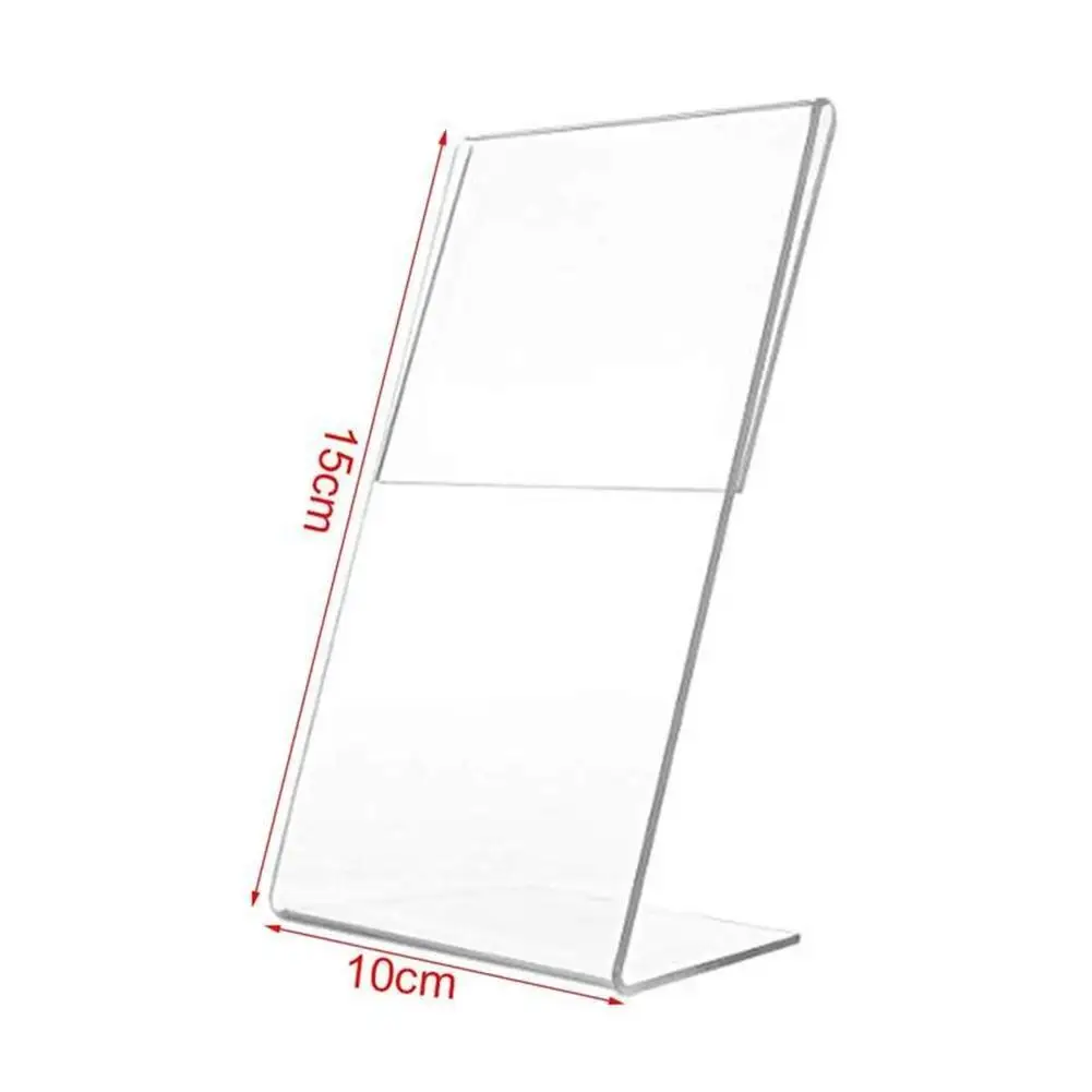 A6 Transparent Acrylic Display Stand Desk Display Card Stand 10cmx15cm Wedding Festival Home Display Board Decorative Frame New