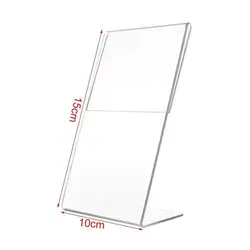 A6 Transparent Acrylic Display Stand Desk Display Card Stand 10cmx15cm Wedding Festival Home Display Board Decorative Frame New