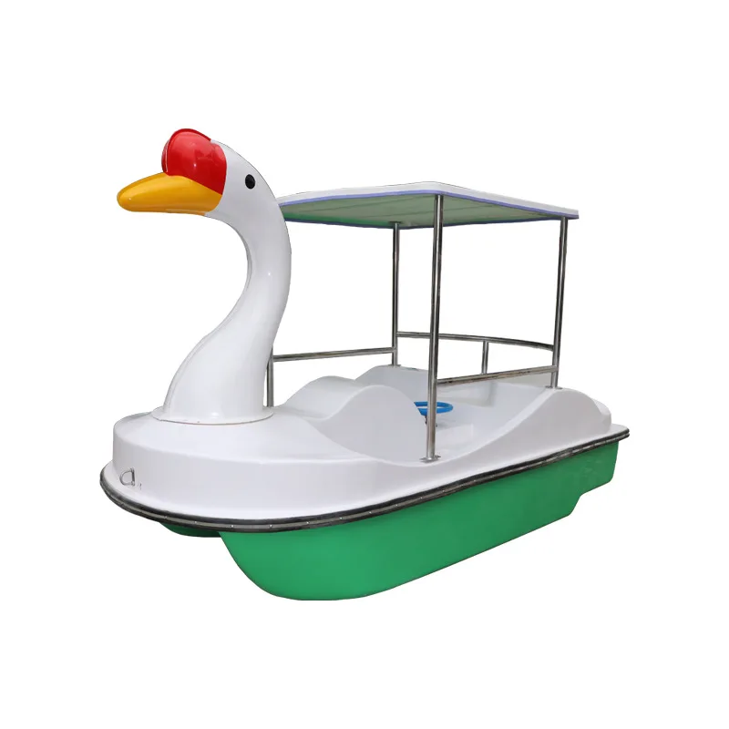 Maximize Safety and Fun with Customizable Multi-Colored Swan Pedal Boat for Two on Lakes - Perfect for Commercial Use