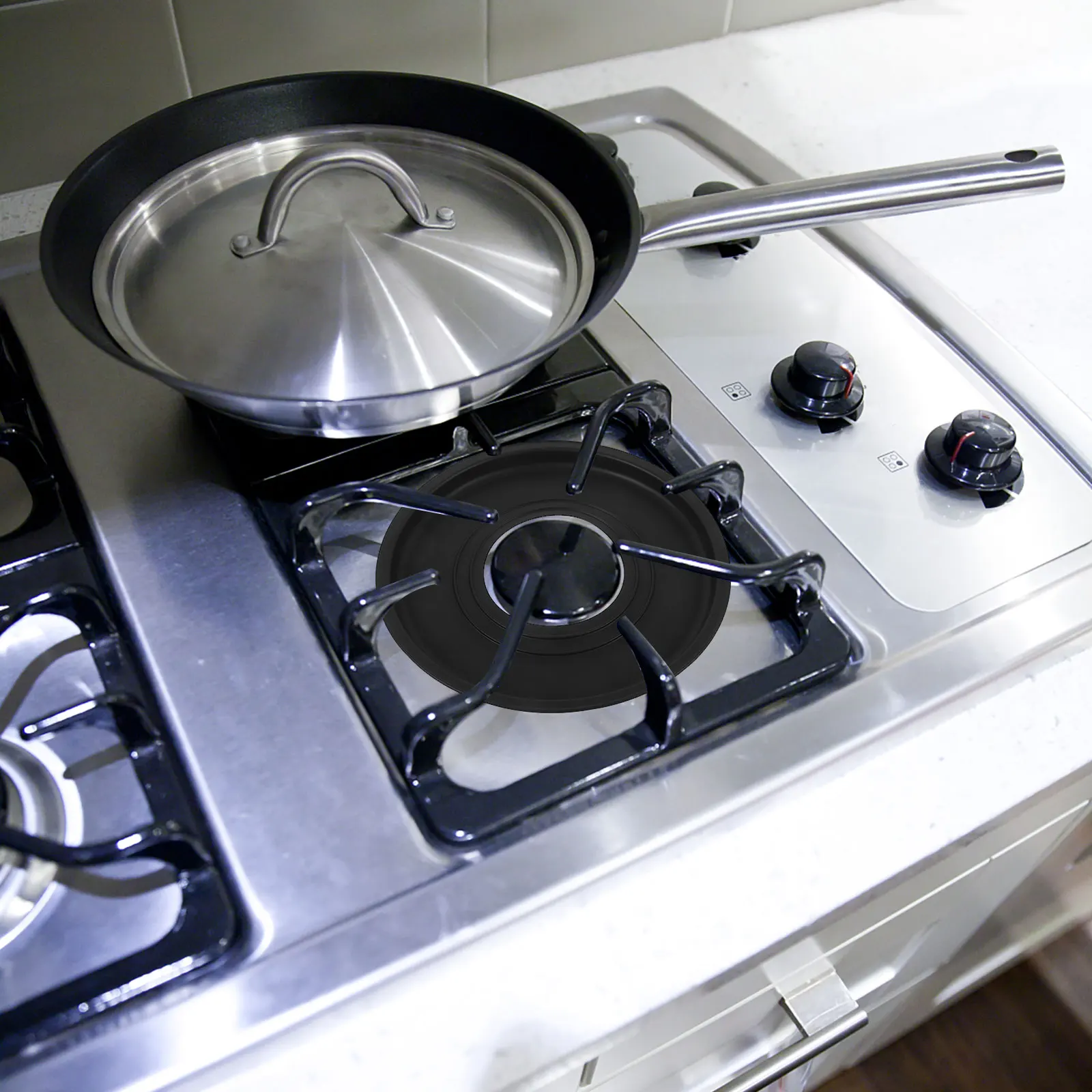 

Gas Stove Cover Non-Stick Silicone Liner Easy to Clean Heat Resistant Kitchen Tool Stove Protective Cover Gas Range Protector