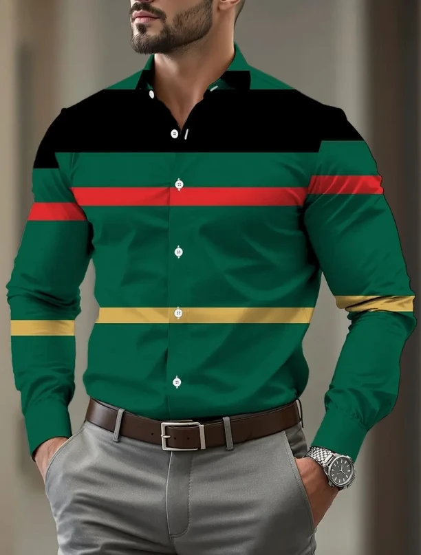 

Men's casual shirt series red white black new designer casual wear soft comfortable fashion autumn and winter