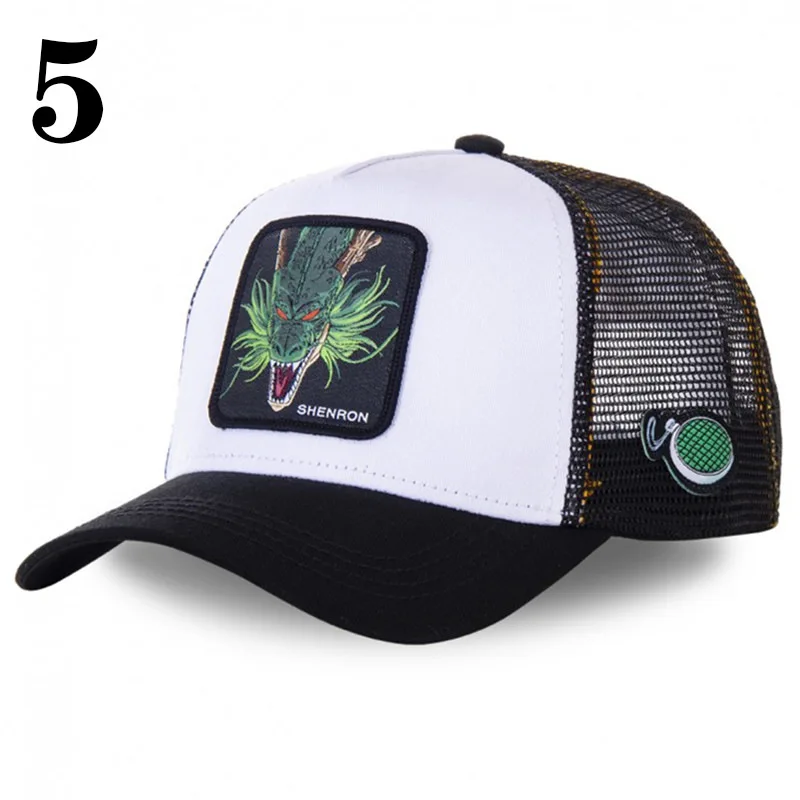 New Dragon Ball DRAGONBALL Mesh Cap Cartoon Mesh Cap Men And Women Baseball Cap Fashion Patch Trucker Cap