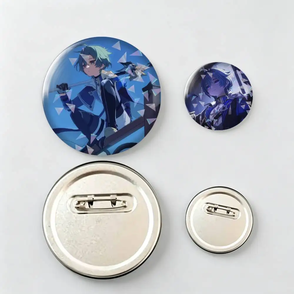 Genshin Impact Lohen Vice Captain-n Brooch Metal Decorative Brooch Pins for Backpack Clothes Jacket Accessories,Souvenir.