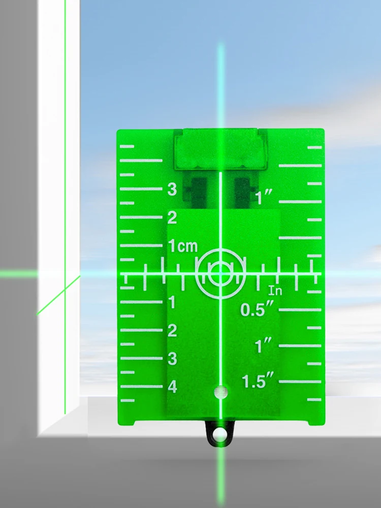 Vertical/Horizontal Laser Level Target Plate Replacement Magnetic Inch/cm Card Tool Parts Lightweight Laser Level Fittings