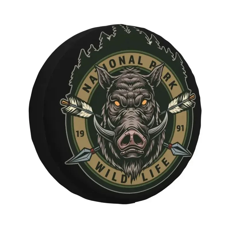 Wild Animal Boar Spare Wheel Tire Cover for Grand Cherokee Jeep RV SUV 4WD 4x4 Vehicle Accessories 14\