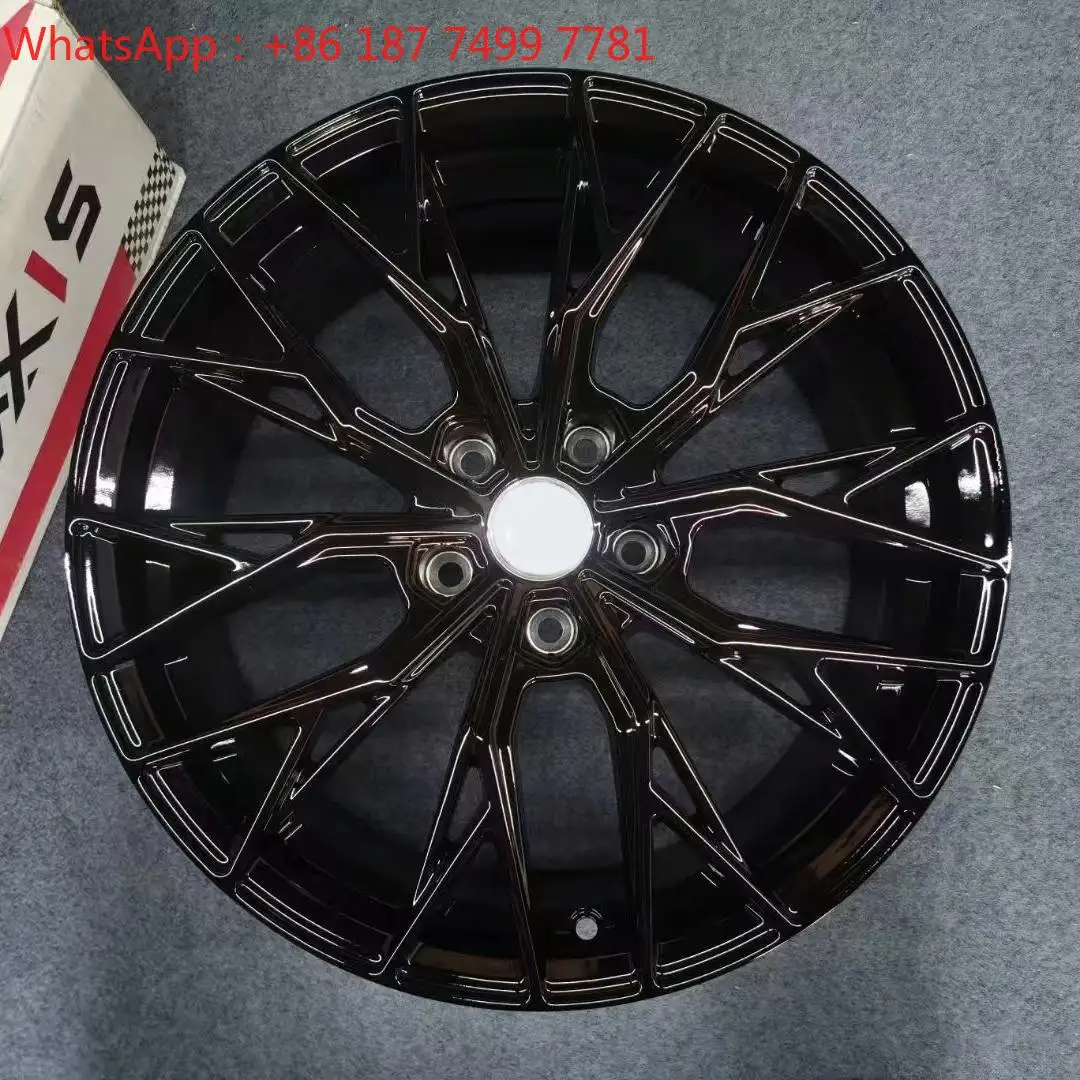 18 19 Inch Black Machine Face Concave Alloy Modified Passenger Car Wheels