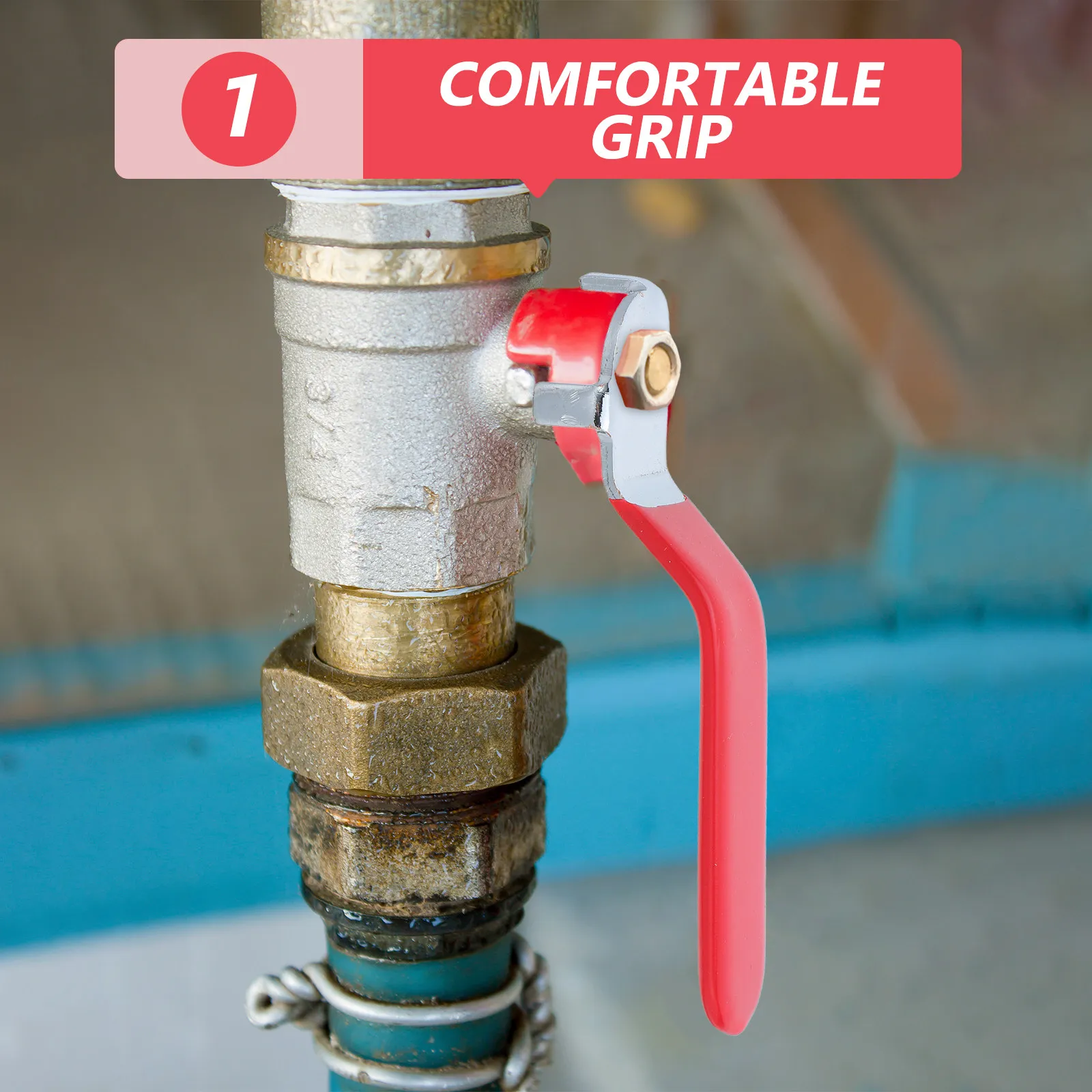 2Pcs Heavy Duty Ball Valve Handles Manual Lever Replacement Outdoor Faucet Hose Bib Valve Handle 5x8mm Hole for Precise Flow