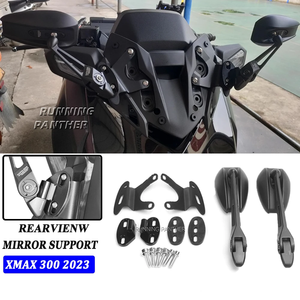 For Yamaha XMAX 300 2023 Front Bracket Xmax300 Rearview Holder Rearview Mirrors Bracket