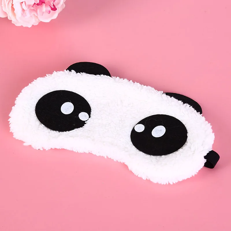 Mascarilla de algodón con diseño de Panda para el cuidado de la salud, máscara para dormir, máscara para los ojos, 3 estilos