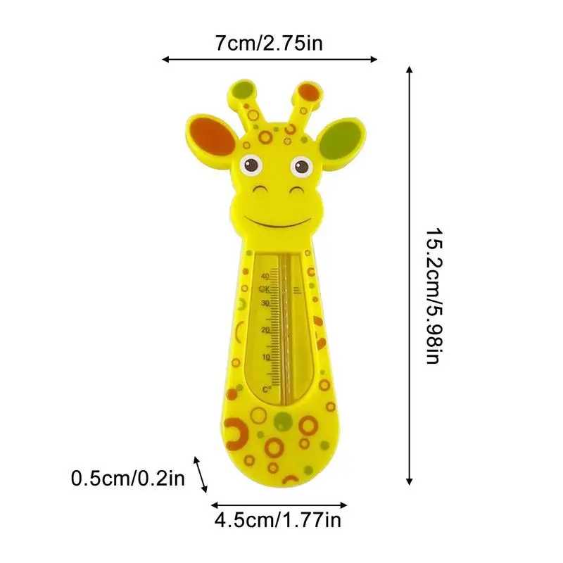 Baby Bath Thermometer Cute Giraffe Water Temperature Meter Baby Bath Toys Safe Fast Water Thermometers Babys Shower Care