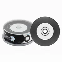 Discos CD-R Negros, Discos Grabables de 700 MB, 80 Minutos, 52X, 25 Discos en Paquete
