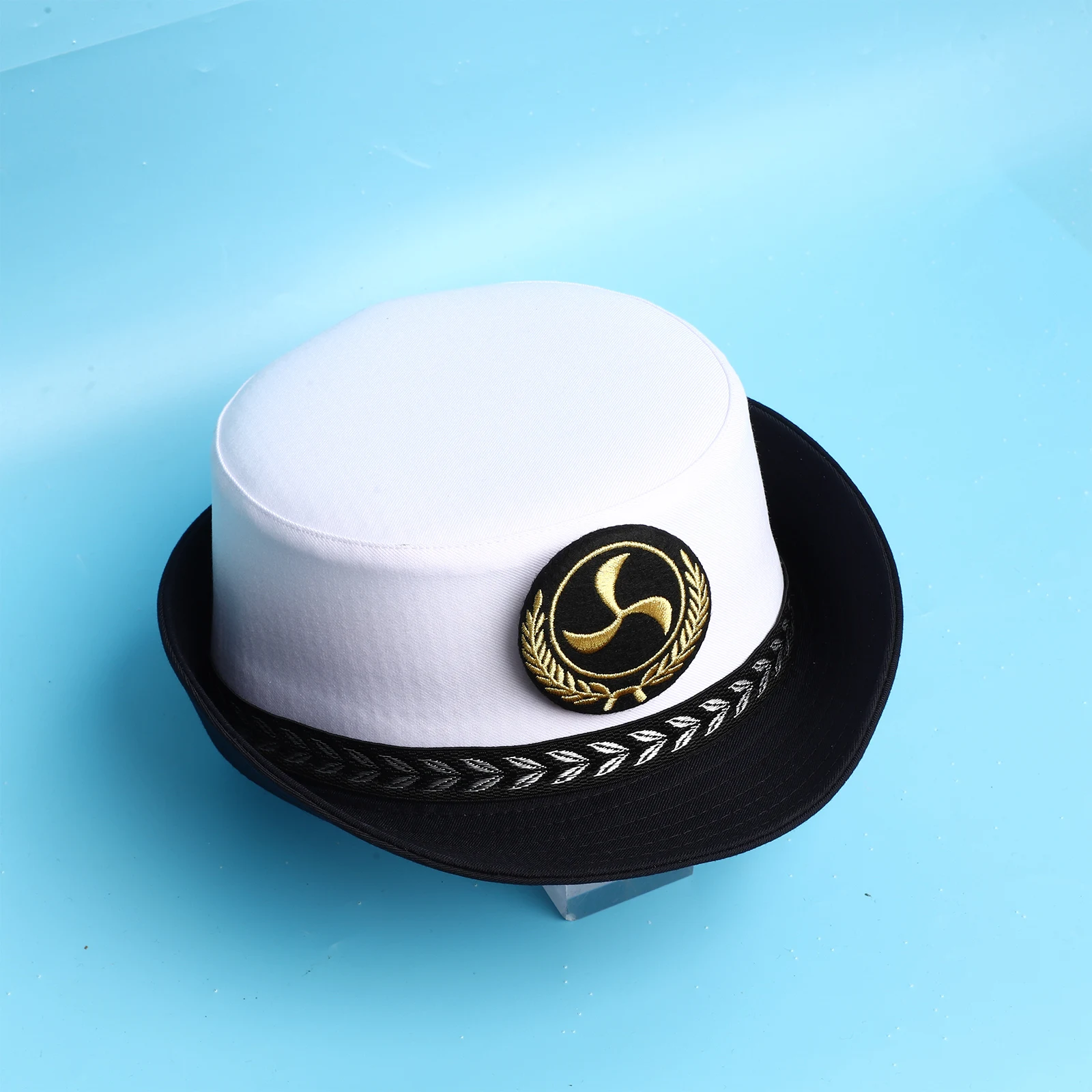 Men Women Working CapAviation Beret Hat for Adult Halloween Costume Cap Role Play Boat Yacht Captain Hat Navy Sailor Ship Cap