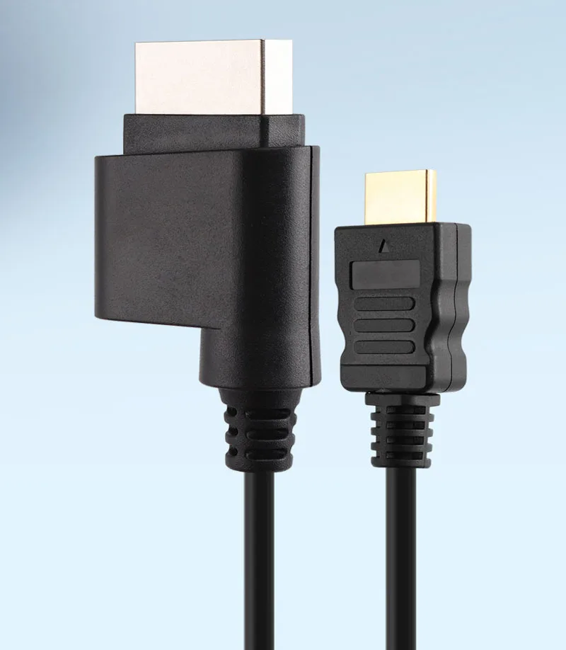 Cabo compatível com HDMI para Xbox 360, adaptador de áudio vídeo, fios com cabo para TV, 2m