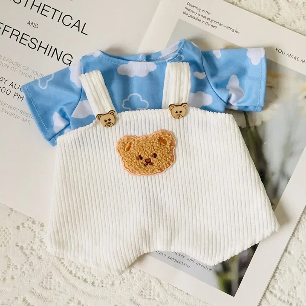 귀여운 구름 양 인형 옷 Lina Bear 티셔츠 30CM 공동 곰 인형 변경 옷 공동 인형에 대한 수제 DIY