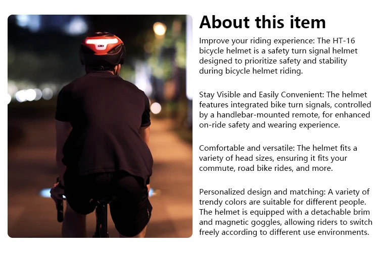 Eastinear Hochwertiger Fahrradhelm mit LED-Licht für Damen und Herren, Racing Road, intelligenter Fahrradhelm, professionelle Reitausrüstung – Detail 2