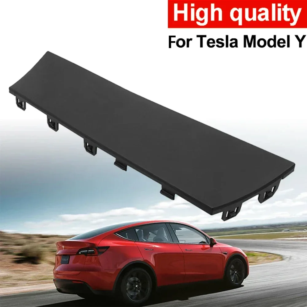 Rear Bumper Cover for Tesla Model Y 2020-2023 Car Rear Lower Bumper Hook Cap Trailer Lid Tow Hitch Cap Cover Black 1494009-00-B