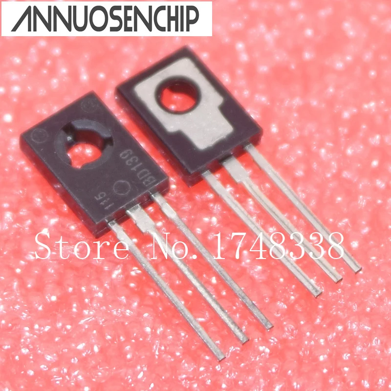 100pcs BD139 NPN 1.5A/80V TO-126  the original transistors in stock