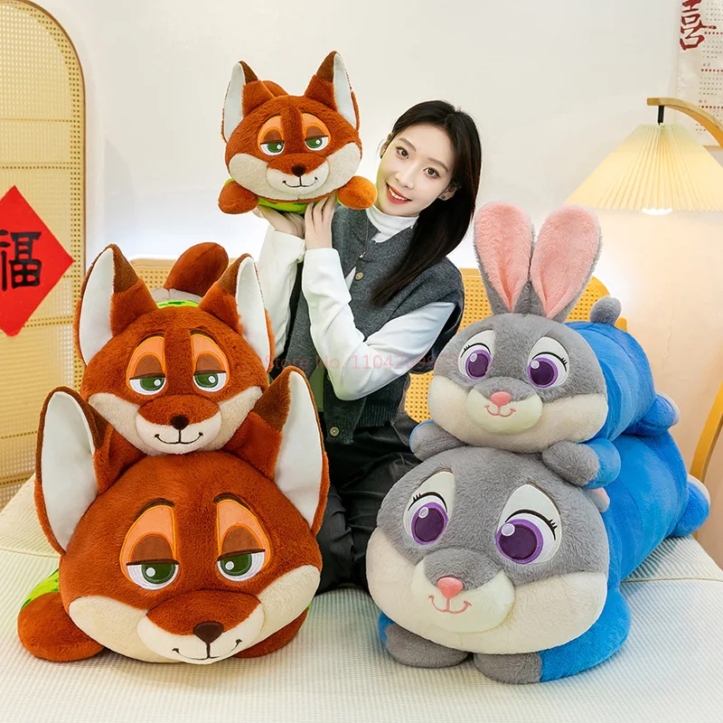 

New Crazy Zootopia Cute Rabbit Fox Judith Nick Cute Soft Plush Ornament Kawaii Pillow Children'S Gift Birthday Holiday Gift