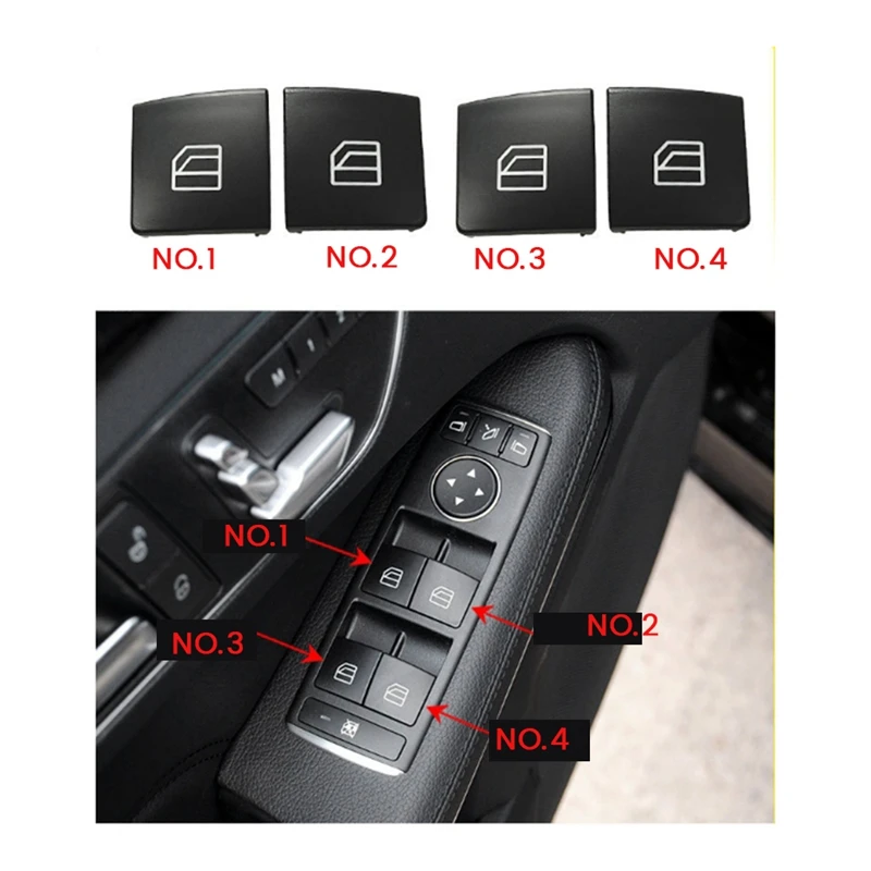 Car Window Lift Switch Repair Button Cover 2049058202 For Mercedes-Benz C-CLASS W204 GLK X204 W212 W207